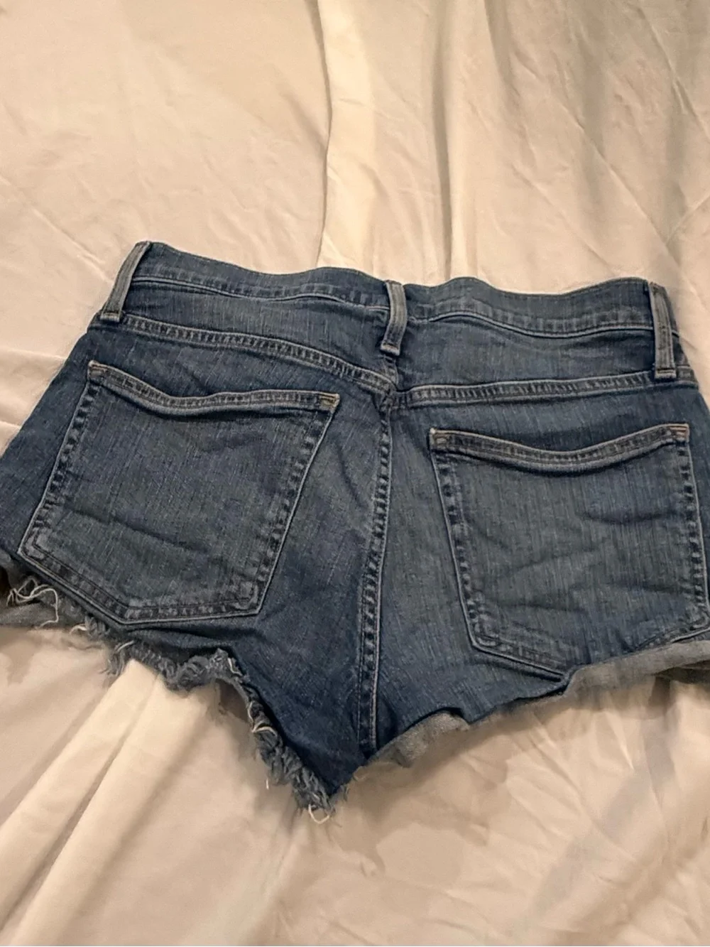 J. Crew Women's Distressed Denim Cutoff Shorts in Blue